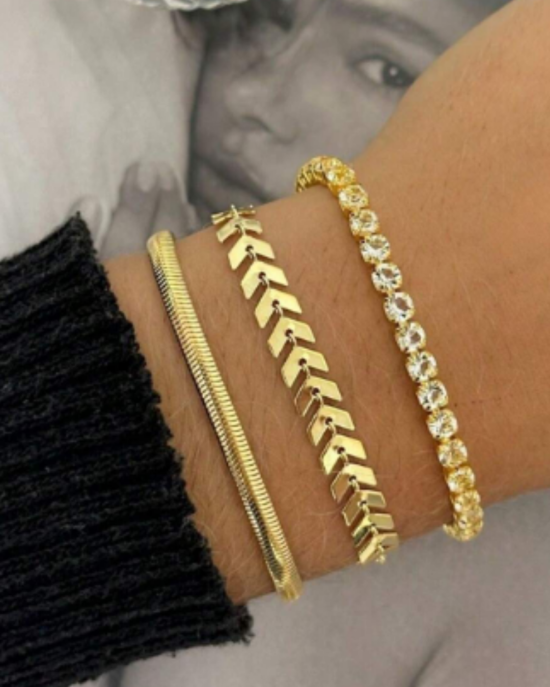 Pulseiras femininas (2 peças)